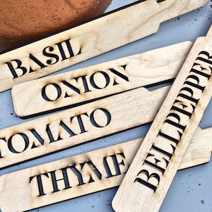 Garden Marker Handmade Plant Stakes for Herb Gardening Gift Garden Stake Large Vegetable Marker Herb Markers Plant Tag Gardeners Gift