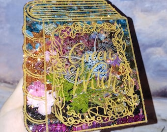 Witch Orgonite Charging Plate, Botanical Crystal Reiki Meditation Device, EMF protection
