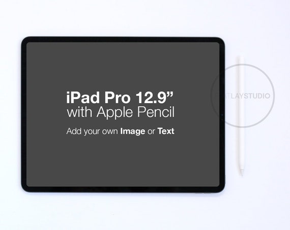 New Mockup Ipad Pro 129 Landscape With Apple Pencil New Mockup Ipad Pro 129 Landscape With Apple Pencil