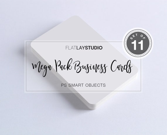 Download Free Mega Pack Business Card Mockups Set Of 11 Brandminute Mockups Free Download PSD Mockup Template