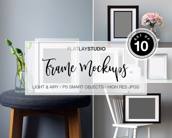 10 Frame Mockup Bundle Light Airy 10 Frame Mockup Bundle Light Airy