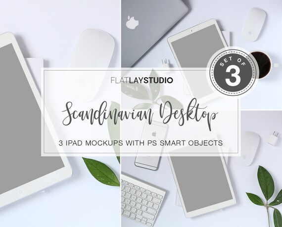Ipad Mockup Set Of 3 Scandinavian Desktop Ipad Mockup Set Of 3 Scandinavian Desktop