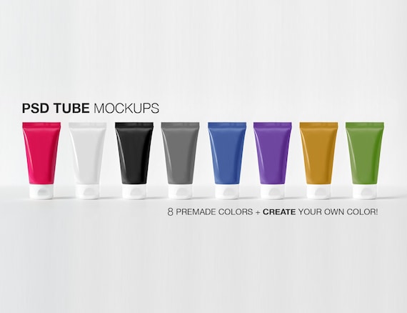 Psd Tube Mockups 8 Premade Colors Change Psd Tube Mockups 8 Premade Colors Change