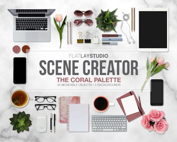 Mockup Scene Creator 40 Items The Coral
