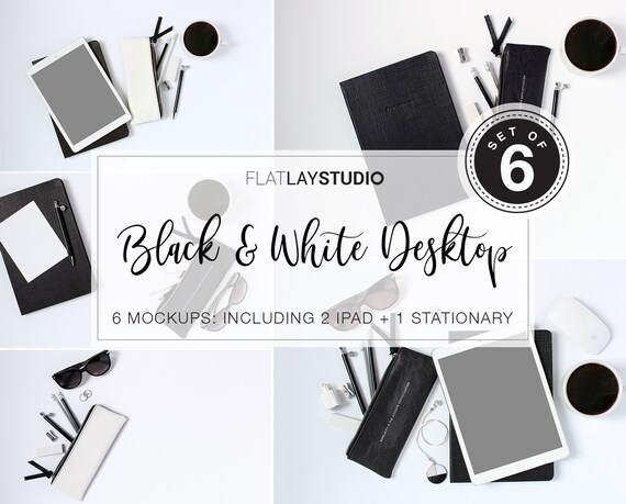 Ipad Mockup Set Of 6 Black White Ipad Mockup Set Of 6 Black White