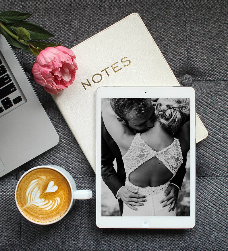 IPAD MACBOOK MOCKUP / Flat Lay Minimalist Styled Stock ...