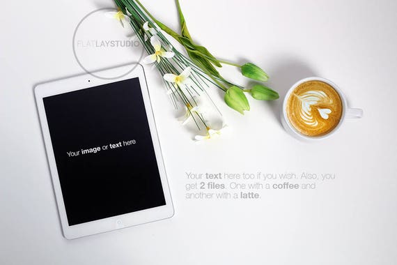 Download Ipad Mockup Flat Lay Minimalist Styled Stock Photo 31 Etsy