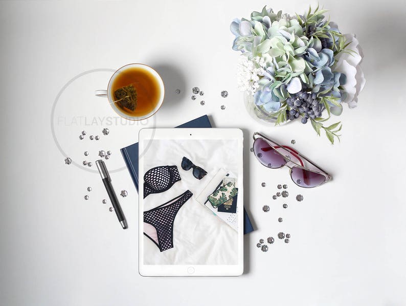 Download IPAD MOCKUP / Flat Lay Minimalist Styled Stock Photo / 83 ...