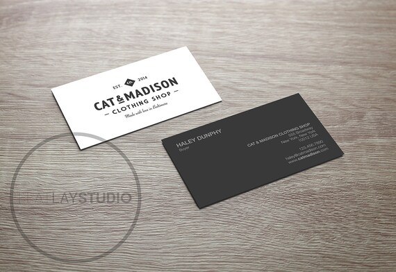 Business Card Mockup 3 5 X 2 Landscape Etsy