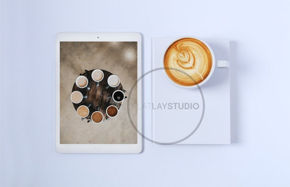 Download Ipad Mockup Flat Lay Minimalist Styled Stock Photo 109 Etsy