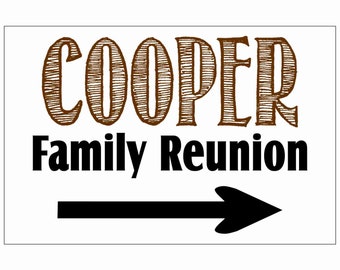 Family reunion banner | Etsy