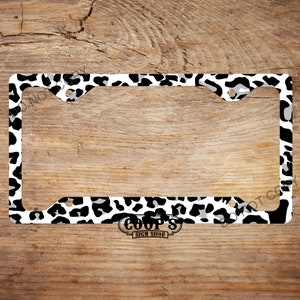 Cheetah Spots License Plate Frame - Car Decor - Vehicle Accessories - Auto Tag Frame