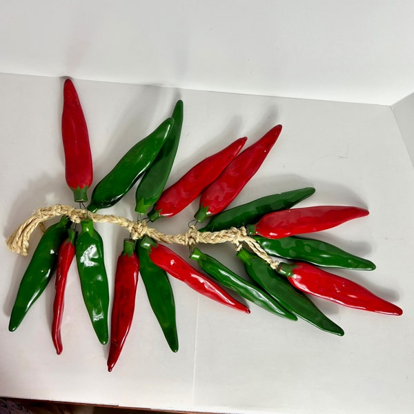 Ceramic Chili Pepper Decor Etsy