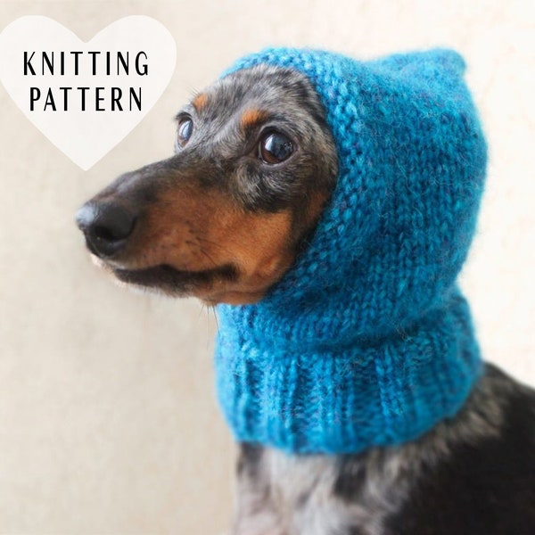 KNITTING PATTERN, Small Dog Hat, Mini Dachshund Hat, Pet Clothes, Pets, Pet Hat, Knit hat, Knitted Dog Hat, Little Dog Hat, Doxie, Wiener