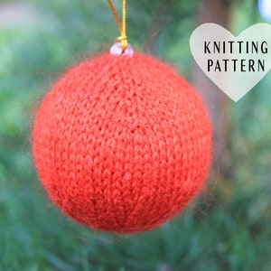 KNITTING PATTERN, Christmas Ornament, holiday, decoration, christmas tree, tree, hanging ornament, DIY gift, knitted ornament, knit gift