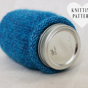 KNITTING PATTERN Mason Jar Cozy Standard Mouth