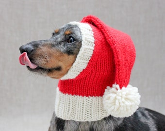 Disfraz de gorro de Papá Noel en estilo navideño vintage