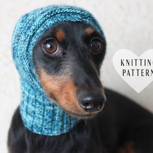 KNITTING PATTERN, Small Dog Dachshund Hat, Mini Dachshund Clothes, Dog Clothes, Knitted Doxie Dog Hat, Knit Pet Hat, Malabrigo, DIY Crafts