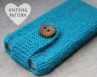 PATRÓN DE TEJIDO, funda iphone 5, punto, tejido, bricolaje, proyecto, soporte, concha, pequeño regalo, teléfono móvil, gadget, funda, funda de teléfono tejida