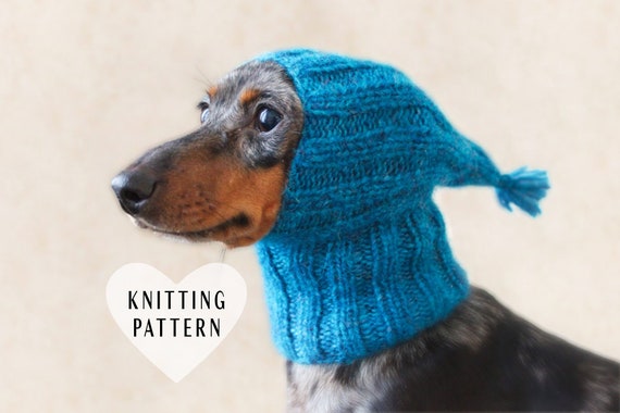 Knitting Pattern Small Dog Hat Dachshund Hat Mini Dachshund Hat Knitted Hat Knit Pet Hat Cute Dog Hat Dog Accessories Diy Pattern