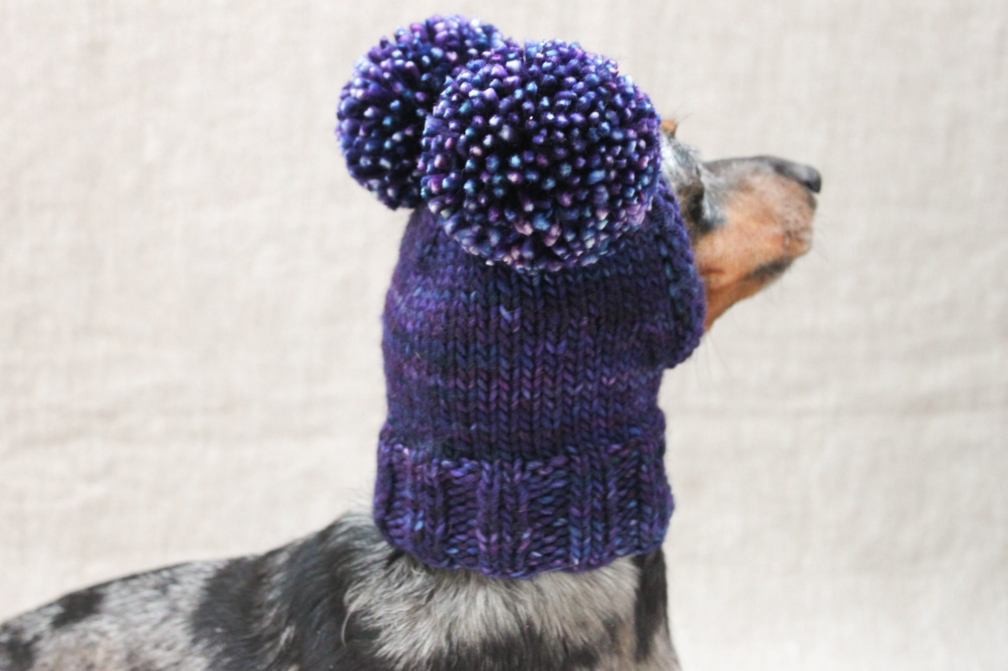 KNITTING PATTERN Chunky Double Pom-pom Small Dog Hat - Etsy Canada