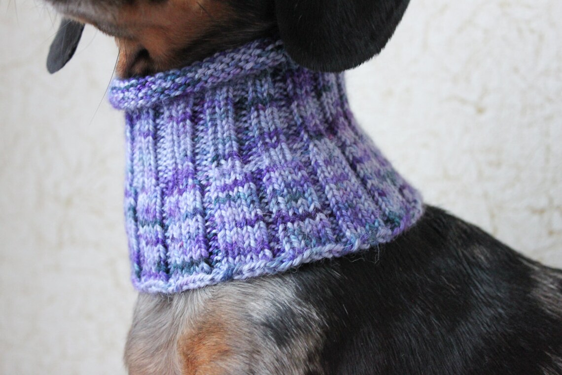 KNITTING PATTERN Small Dog Cowl Neck Warmer Knitted Dog Etsy