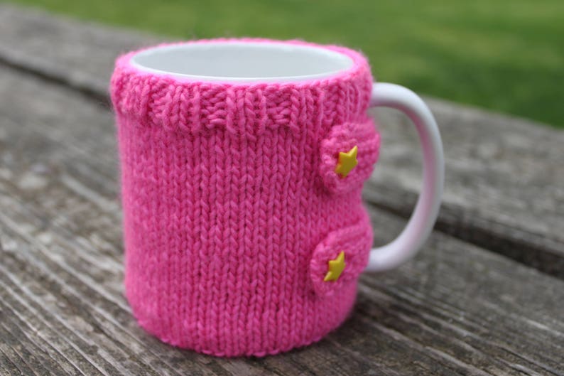 KNITTING PATTERN, Mug Sweater, Mug Cozy, Knit, Knitted, Tea, Cup, Tea Time, Small Gift, Girl Gift, Tea Lover Gift, Housewarming Gift image 6