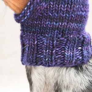 KNITTING PATTERN Chunky Double Pom-Pom Small Dog Hat imagem 5