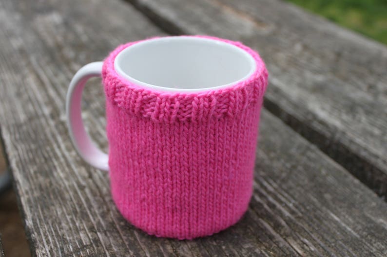 KNITTING PATTERN, Mug Sweater, Mug Cozy, Knit, Knitted, Tea, Cup, Tea Time, Small Gift, Girl Gift, Tea Lover Gift, Housewarming Gift image 8