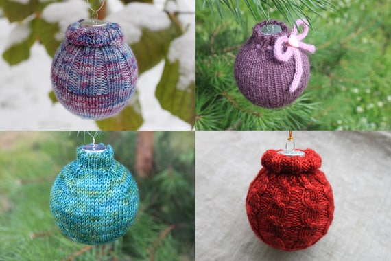 knitting pattern bundle knitted christmas ornaments cozy etsy knitted christmas tree pattern
