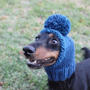 Blue Dog Hat in All Natural Wool and Alpaca image 7