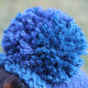 Blue Dog Hat in All Natural Wool and Alpaca image 3