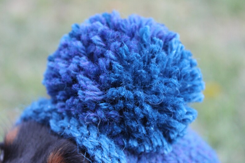 Blue Dog Hat in All Natural Wool and Alpaca image 3