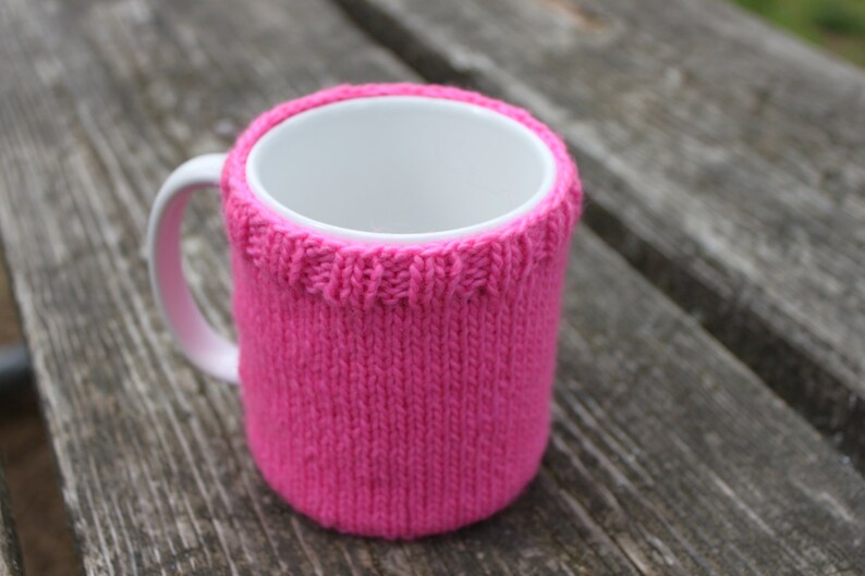 KNITTING PATTERN, Mug Sweater, Mug Cozy, Knit, Knitted, Tea, Cup, Tea Time, Small Gift, Girl Gift, Tea Lover Gift, Housewarming Gift image 5