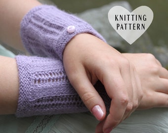 KNITTING PATTERN, Slouchy Sleeve-Zees, Knitted Cuffs, Sleeves, Lace Cuffs, Wedding, Gift, Gauntlets, Small Gift, Teen Girl Gift, Prom Gift