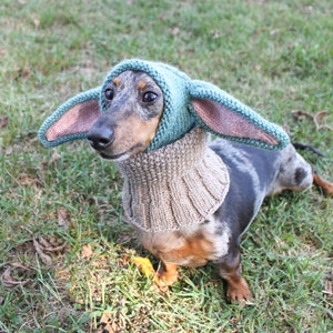 KNITTING PATTERN Small Dog Hat Costume image 4