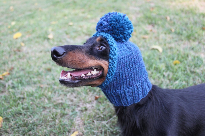 Blue Dog Hat in All Natural Wool and Alpaca image 4