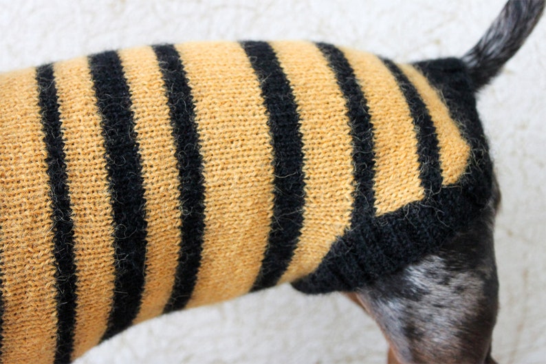 Bee Sweater Dog Lover Gift Dog Owner Gift Dog Clothes KNITTING PATTERN Dog Bee Sweater Dogs Pet Gift Dachshund Costume Dog Costume