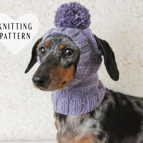 KNITTING PATTERN Dog Hat Dachshund Hat Pet Clothes Pet - Etsy