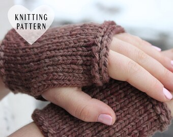 KNITTING PATTERN, Wrist Warmers, Knitting Lesson, Easy Knitting Pattern, Knitting for Beginners, Master Class, Knitted Gloves, Mitts