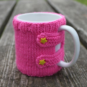 KNITTING PATTERN, Mug Sweater, Mug Cozy, Knit, Knitted, Tea, Cup, Tea Time, Small Gift, Girl Gift, Tea Lover Gift, Housewarming Gift image 2