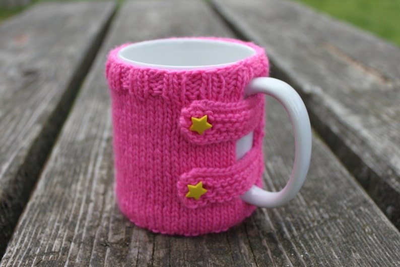 KNITTING PATTERN, Mug Sweater, Mug Cozy, Knit, Knitted, Tea, Cup, Tea Time, Small Gift, Girl Gift, Tea Lover Gift, Housewarming Gift image 2