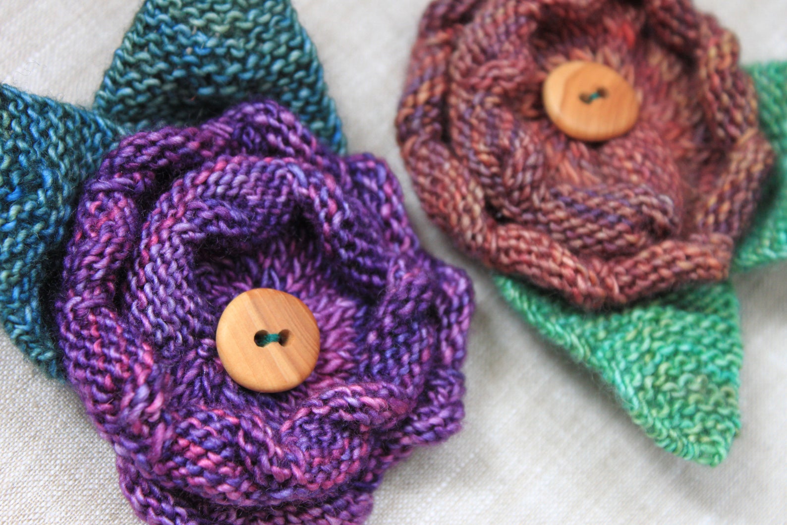 KNITTING PATTERN Knitted Flower Knit Flower Corsage Etsy