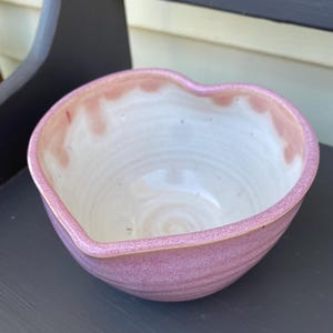 Pink Heart-Shaped Bowl