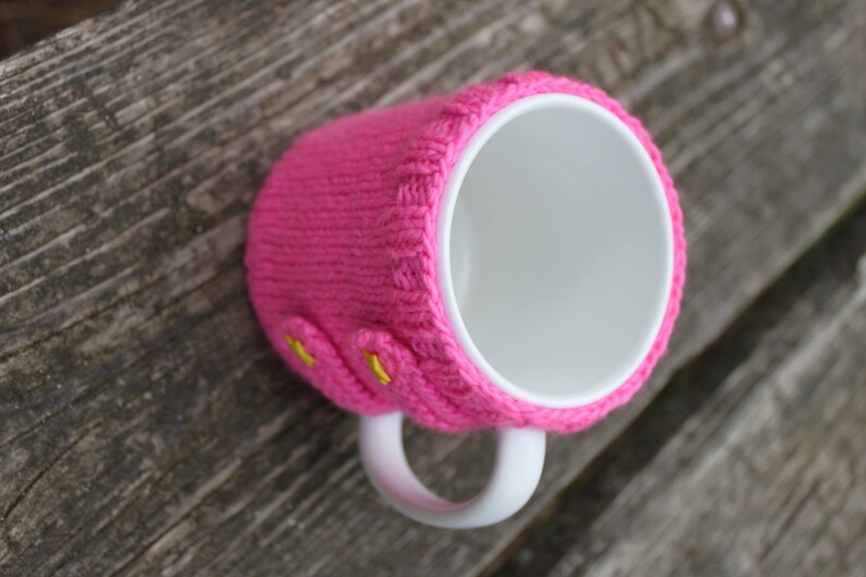 KNITTING PATTERN, Mug Sweater, Mug Cozy, Knit, Knitted, Tea, Cup, Tea Time, Small Gift, Girl Gift, Tea Lover Gift, Housewarming Gift image 7