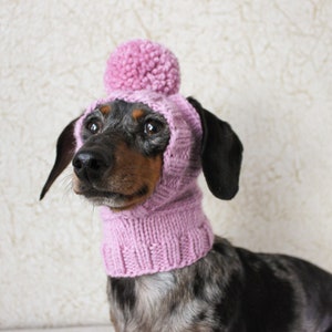 KNITTING PATTERN, Mini Dachshund Dog Hat, Small Dog Hat, Knitted Dog Hat, Dog Clothes, Dog Fashion, Dog Gift, Pet Lover Gift, Wiener Dog Hat image 9