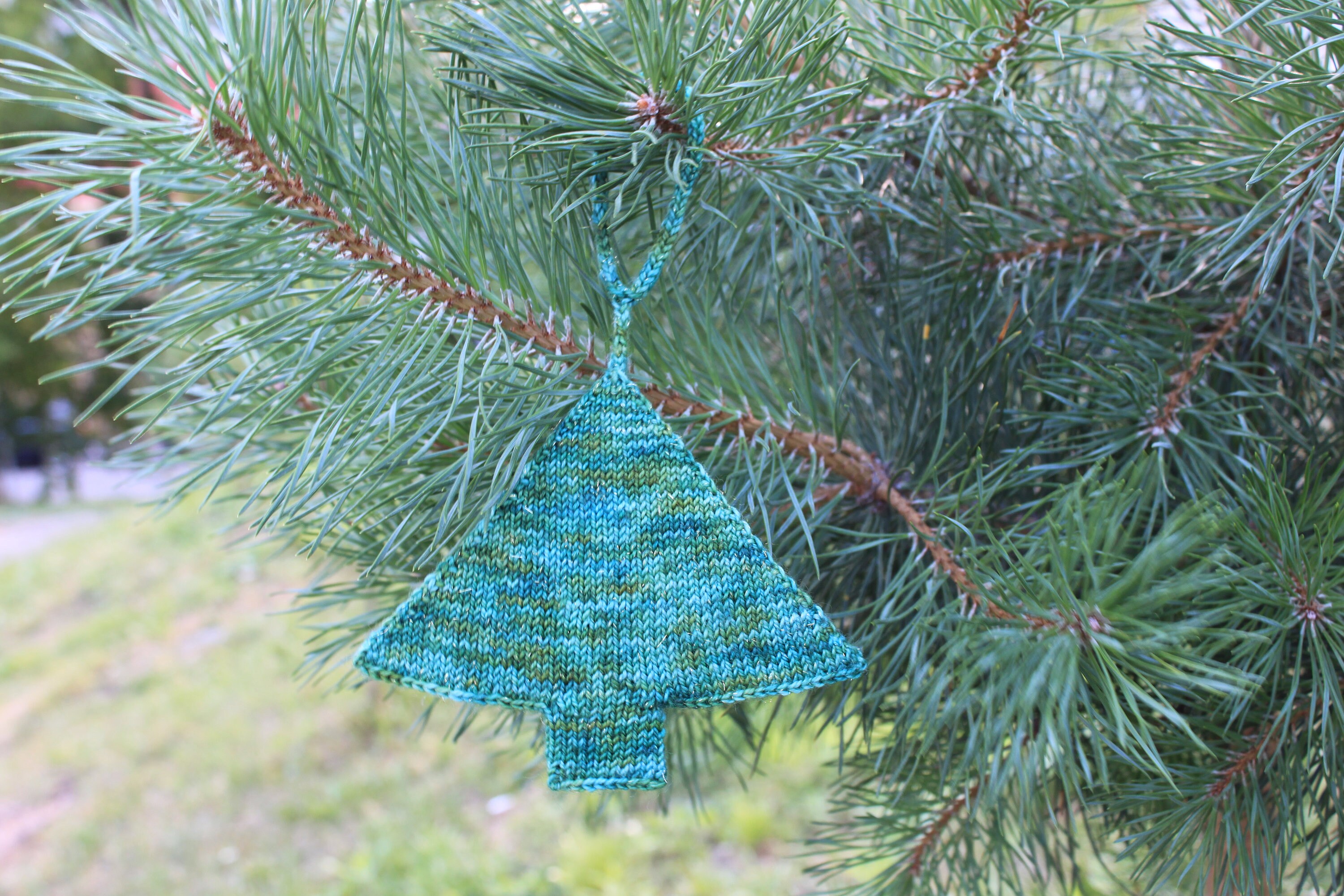 KNITTING PATTERN Christmas Tree Ornament Knit Knitted Etsy