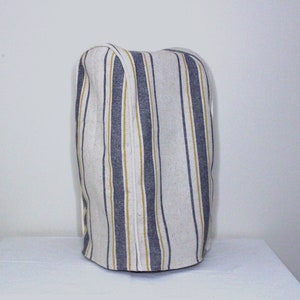 Blue and Gold Feedsack Coffee Maker Cover