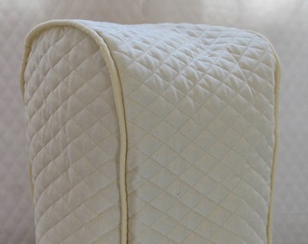 Cream Quilted Coffee Maker Cover