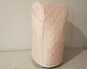 Peach Quilted Food Processor Cover